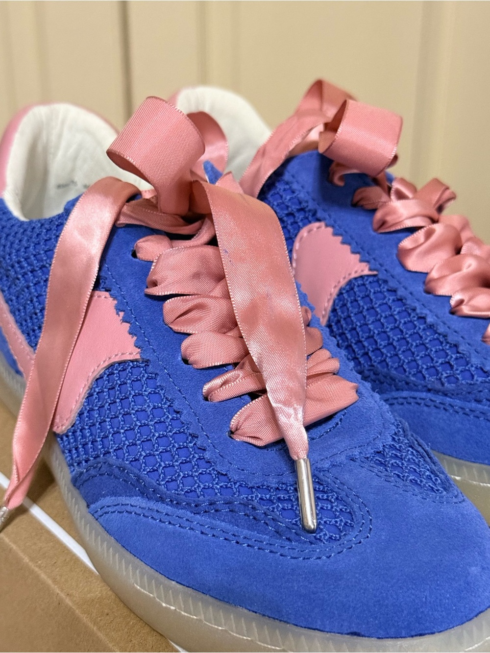 Dolce Vita Notice Mesh Sneakers 7.5 Royal Blue, new in box, never worn